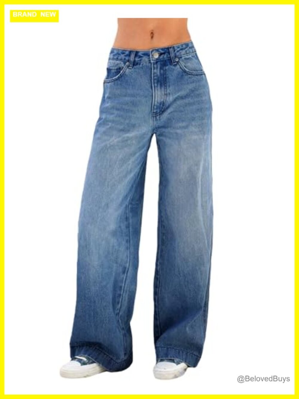 Wide Leg Baggy Y2K Jeans Low Rise Denim Pants Trousers Trendy 2026